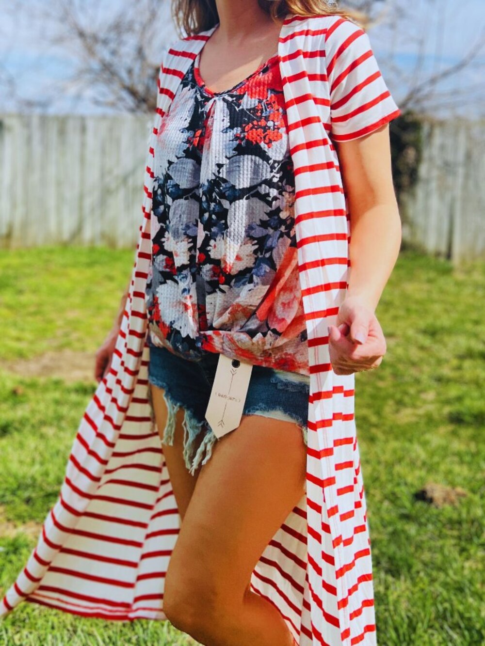 Floral Top and Duster